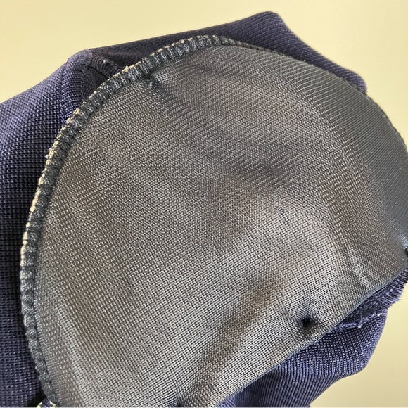 Exclusively Misook Collared Button Front Navy Cardigan Sweater Top 1X - Picture 7 of 9